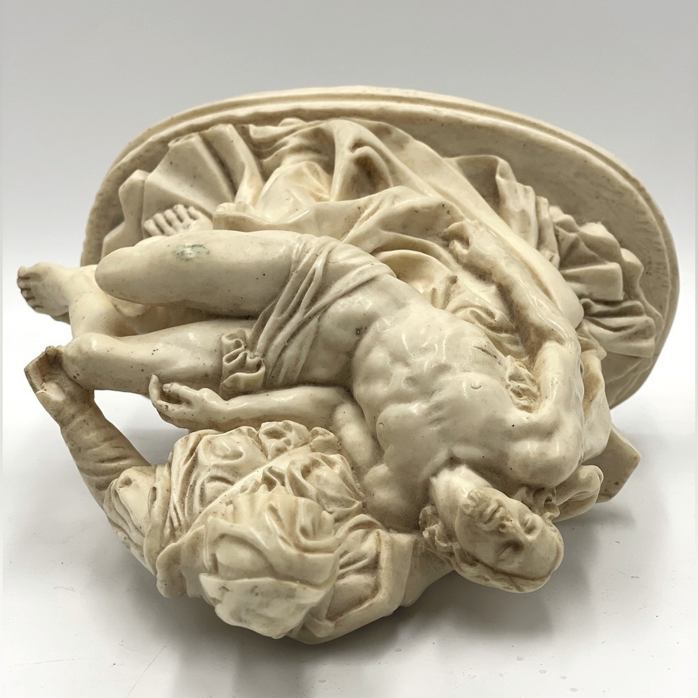 Michelangelo’s Pieta Sculpture by A. Santini: Madonna & Jesus after Crucifixion - Picture 9 of 16